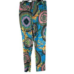 Colorful Patterned Womens Legging Pants Medium Size